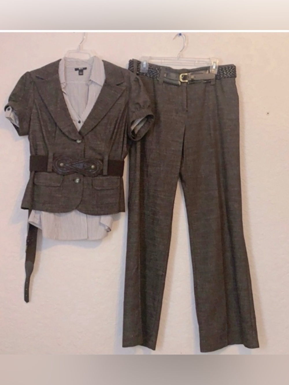 Classic Women's Gray Dress Pants - Tailored Straight Leg